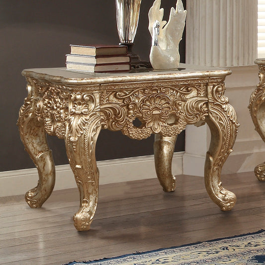 End Table Champagne (Metallic Gold & Silver Blend)