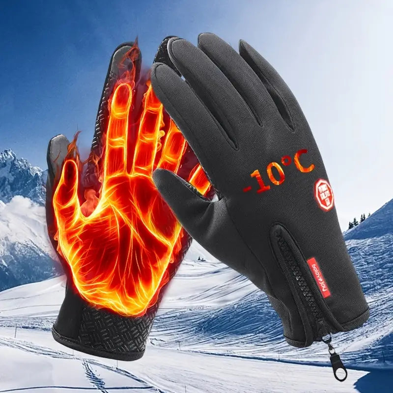 Gants d'hiver chauds, coupe-vent, chauds, utilisables pour écran tactile, gants en spandex (choisissez la taille en fonction de la circonférence de la main), choix idéal pour les cadeaux unisexes 