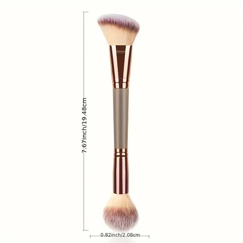 Double-Ended Foundation Makeup Brushes Perfect For Applying Liquid Powder And Concealer Multifunctional Face Contour Highlight Powder Brush