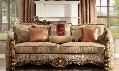 Sofa in Antique Gold