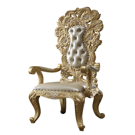 Arm Chair in Metallic Antique Gold