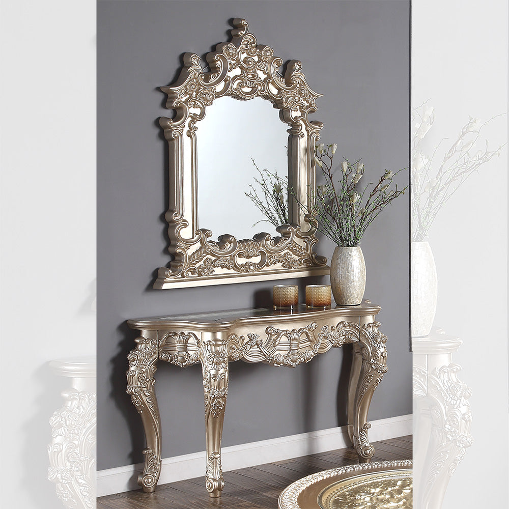 Console Table in Champagne