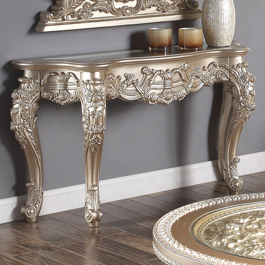 Console Table in Champagne