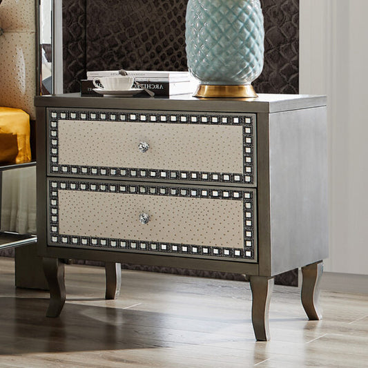 Nightstand in Dark Silver Grey