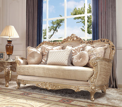 3pc Sofa Set Living Room Set in Champagne