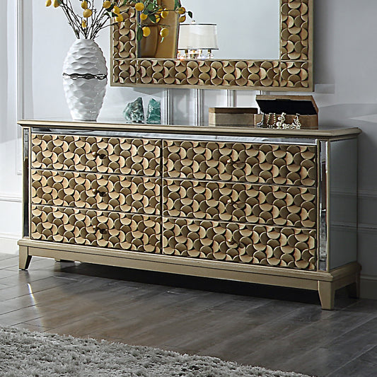 Dresser in Antiqued Gold