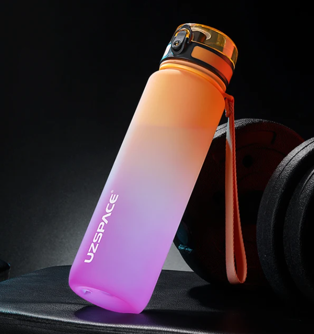 Sports Water Bottle BPA Free Portable Leak-proof Shaker bottle Plastic Drinkware Tour Gym