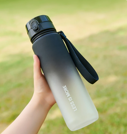 1000ml Portable Cup Gradient Color Leak-proof Plastic Water Bottle Large Capacity Outdoor Travel Sports Fitness Jugs Drinkware Gym Cup