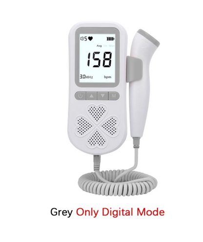 Upgraded 3.0MHz Doppler Fetal Heart rate Monitor Home Pregnancy Baby Fetal Sound Heart Rate Detector LCD Display No Radiation Fetal Heart Rate Monitor - Monitor Your Baby's Health with Ease!