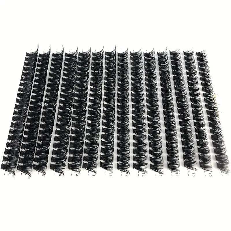 Versatile D-Curl AMSDCN 60D Faux Mink Eyelashes - Salon-Quality Extensions, Reusable, Lightweight, Various Lengths, Ideal for Beginners