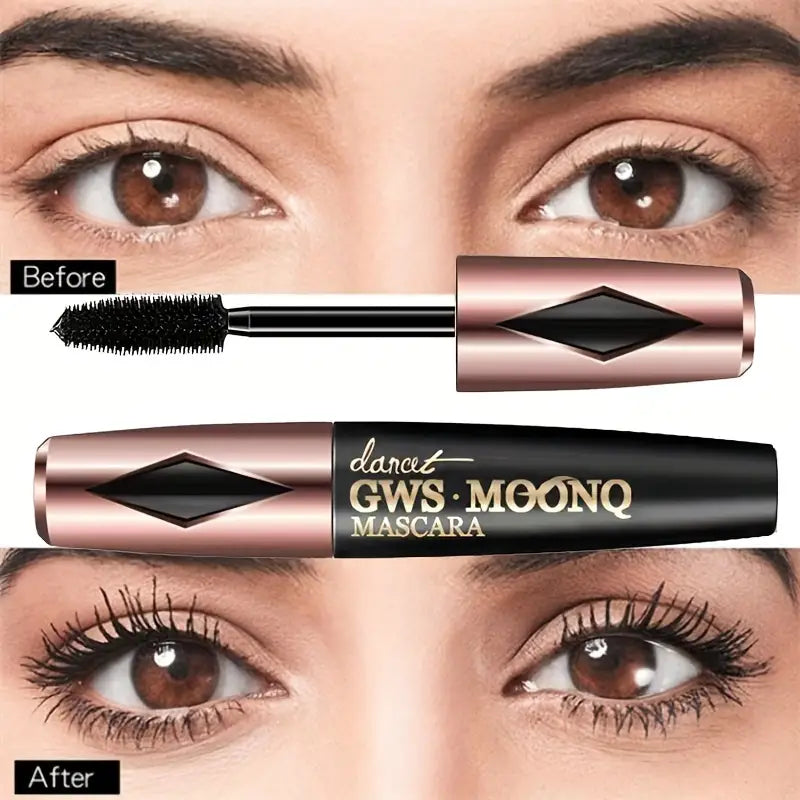 Mascara en fibre 3D, longue extension de cils volumisante noire, outil de maquillage des yeux imperméable