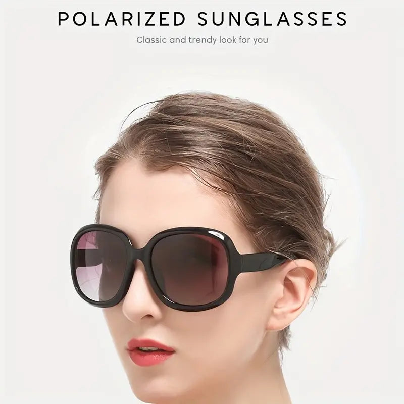 Polarized Oval Sunglasses For Women Luxury Gradient Fashion Outdoor Sun Shades For Driving Beach Travel