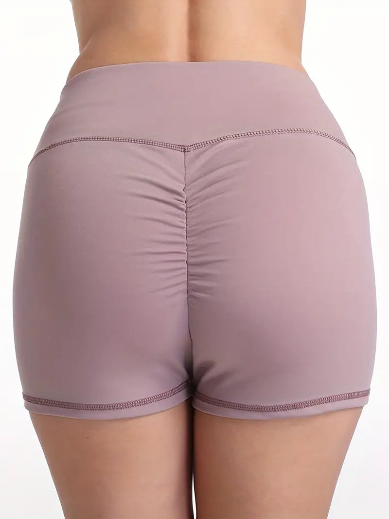 Women's Booty Scrunch Yoga Shorts: Sexy Pleated Summer Fit for Fitness & Sports!