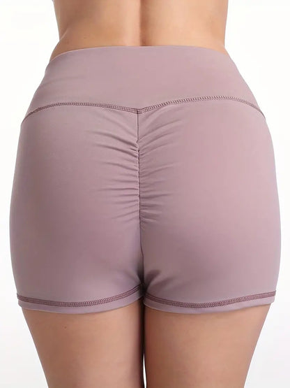 Women's Booty Scrunch Yoga Shorts: Sexy Pleated Summer Fit for Fitness & Sports!