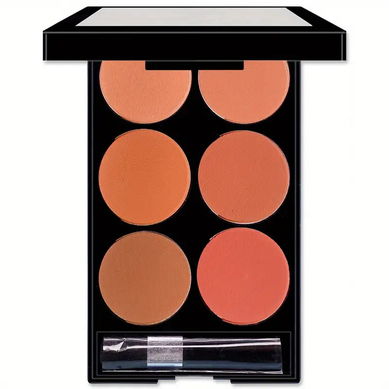 6-color Blush Palette Easy To Color Natural Three-dimensional Makeup