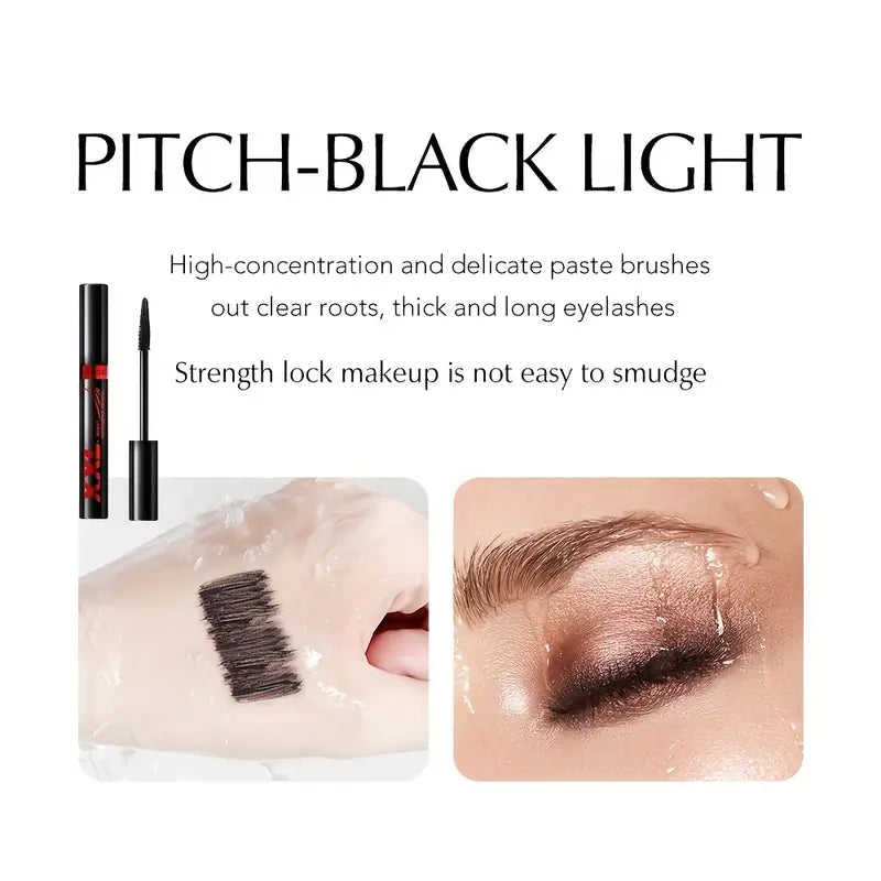 Volumizing and Lengthening Black Mascara - Thick, Curling, and Holding Formula for Long-Lasting Lashes