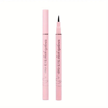 Pinkish Rod Black Liquid Eyeliner Pen, Fast Drying Long-lasting Smudge Proof Makeup Holding Eyeliner Pen