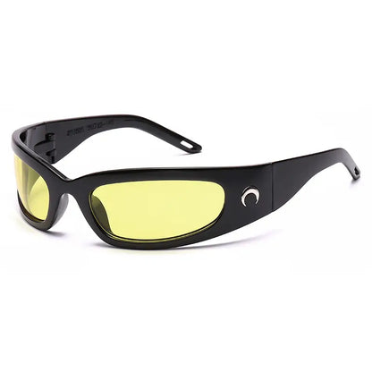 New Athletic Sunglasses Fashion Moon Pattern Outdoor Sunscreen Glasses Men's And Women's Sports Riding Hiking Marathon Sunshades