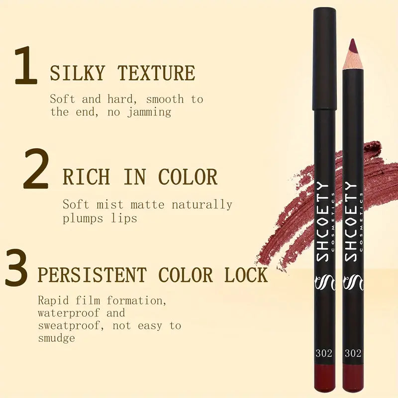 Waterproof Matte Lipstick Pen for Women: Long-lasting, Non-stick Lip Liner, Alcohol-Free & Suitable for All Skin Types