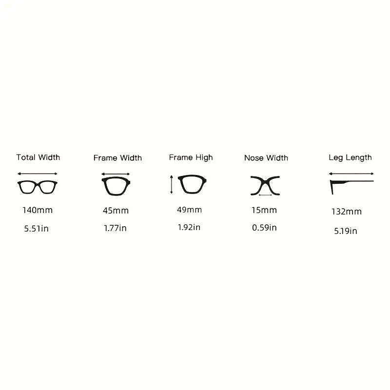 Black Oversized Square Sunglasses For Women Men Minimalistic Cat Eye Thick Frame Trendy Glasses