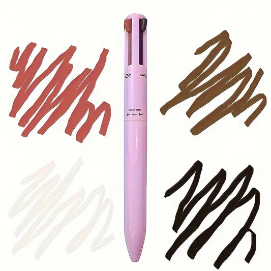 Multifunctional Makeup Pencil Eyeliner Eyebrow Pen Highlighter Lip Liner 4 In 1 Makeup Pencil