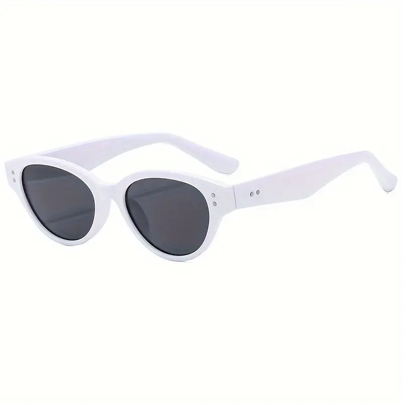 Y2K Cat Eye Sunglasses For Women Men Mirrored Fashion Anti Glare Sun Shades For Beach Party Club