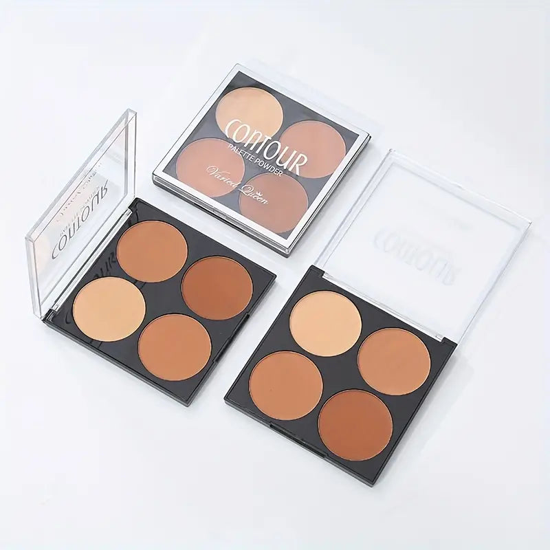 3D Contour Palette Powder - Matte Nose Shadow and Concealer for Beginners - Delicate and Long-Lasting Makeup Tool