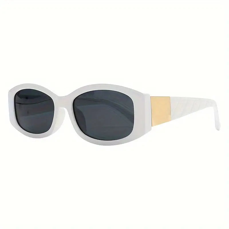 Retro Rectangle Sunglasses For Women Men Punk Hiphop Fashion Anti Glare Sun Shades For Vacation Beach Party