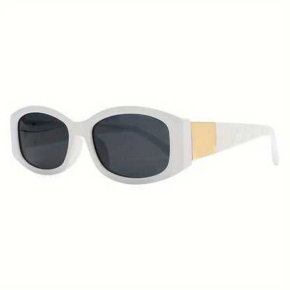 Retro Rectangle Sunglasses For Women Men Punk Hiphop Fashion Anti Glare Sun Shades For Vacation Beach Party