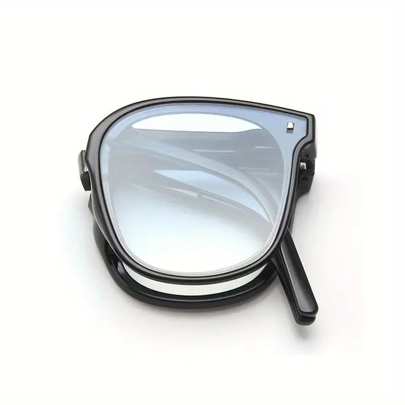 Lunettes de soleil polarisées pliables unisexes élégantes – Monture carrée avec décor de rivets, style sportif pour la pêche et les activités de plein air, lunettes légères et décontractées 