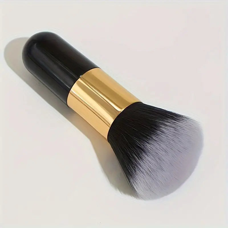 Pinceau à poudre de grande taille, 1 pièce, pinceaux de maquillage multifonctionnels noirs, pour fond de teint, Blush, sculpture, bronzant, outils de maquillage 