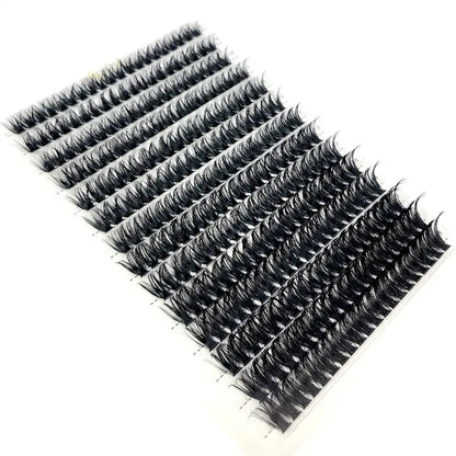 Versatile D-Curl AMSDCN 60D Faux Mink Eyelashes - Salon-Quality Extensions, Reusable, Lightweight, Various Lengths, Ideal for Beginners