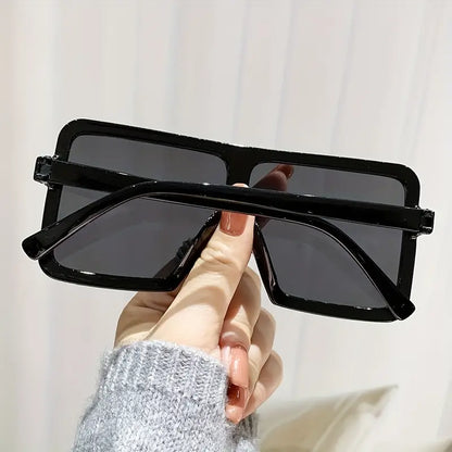 Oversized Square Fashion Sunglasses For Women Men Casual Anti Glare Sun Shades For Party Beach Travel