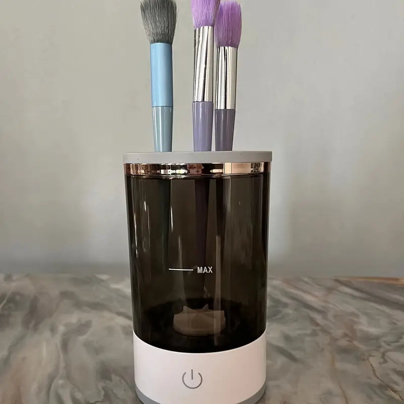 3 In 1 Makeup Brush Fully Automatic Cleaner, Equipped With The Functions Of Cleaning, Drying, And Storing Makeup Brushes, A Makeup Brush Cleaning Tool, A Rechargeable Lazy Electric Cleaning Tool, An Automatic Cleaning Brush, And A Fast Drying Tool