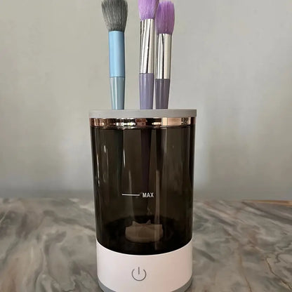 3 In 1 Makeup Brush Fully Automatic Cleaner, Equipped With The Functions Of Cleaning, Drying, And Storing Makeup Brushes, A Makeup Brush Cleaning Tool, A Rechargeable Lazy Electric Cleaning Tool, An Automatic Cleaning Brush, And A Fast Drying Tool