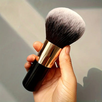 Pinceau à poudre de grande taille, 1 pièce, pinceaux de maquillage multifonctionnels noirs, pour fond de teint, Blush, sculpture, bronzant, outils de maquillage 