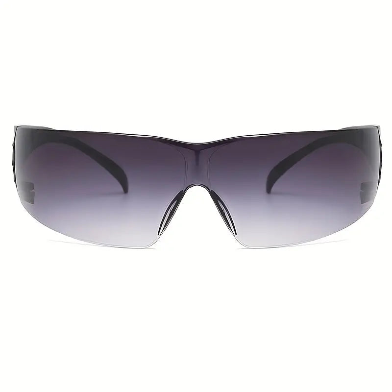 Y2K One-piece Fashion Sunglasses For Women Men Wrap Around Gradient Sun Shades For Cycling Beach Party Club