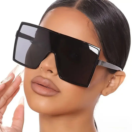 Oversized Square Fashion Sunglasses For Women Men Casual Anti Glare Sun Shades For Party Beach Travel