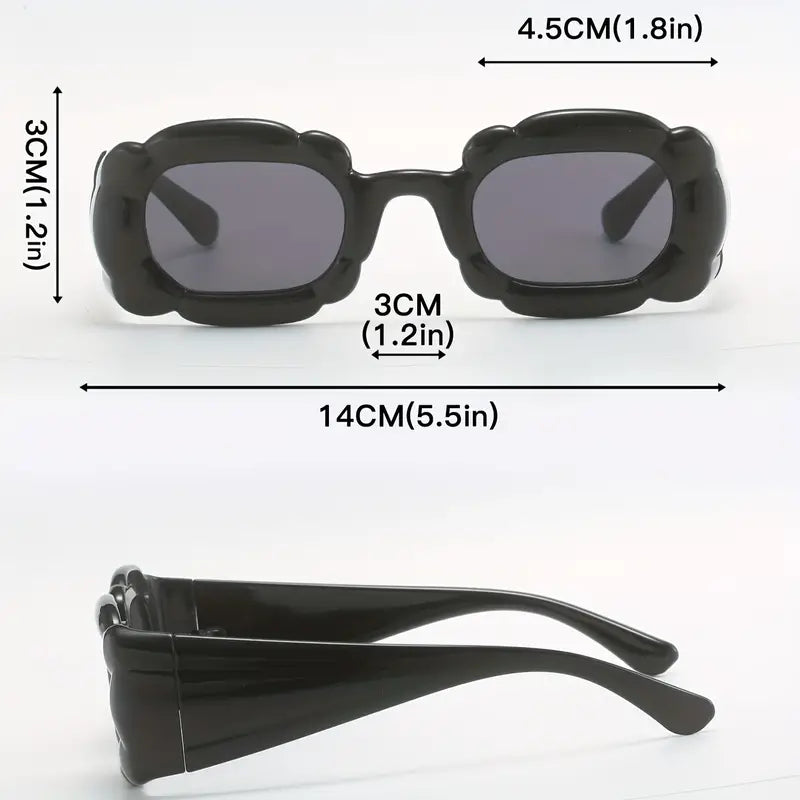 Inflated Fashion Sunglasses For Women Men Y2K Hiphop Fashion Candy Color Sun Shades For Party Prom Club