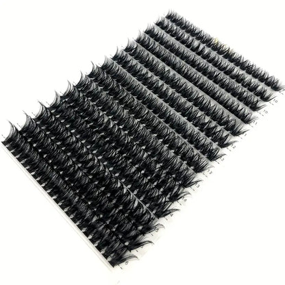 Versatile D-Curl AMSDCN 60D Faux Mink Eyelashes - Salon-Quality Extensions, Reusable, Lightweight, Various Lengths, Ideal for Beginners