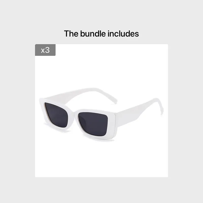 Small Rectangular Sunglasses Hip Hop Multi-color Women's Sunglasses UV Protection Eyewear