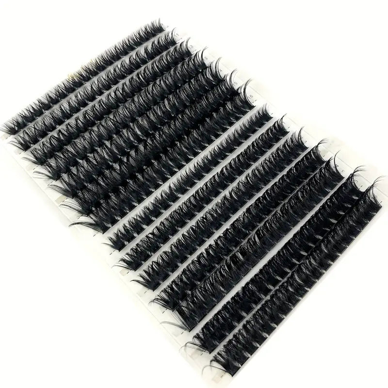 Eye-Catching AMSDCN 280pcs 60D/80D Faux Mink Eyelash Extensions - Easy to Apply & Reusable - Variety of Appealing Styles & Lengths, with D Curling for Beginners