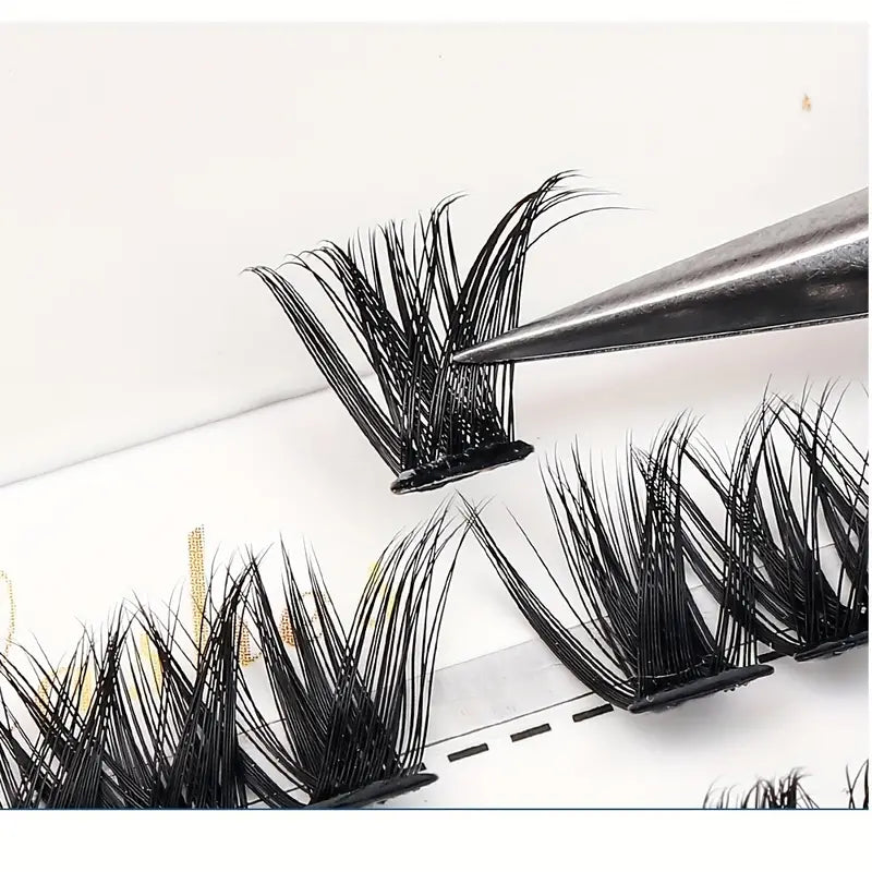 Eye-Catching AMSDCN 280pcs 60D/80D Faux Mink Eyelash Extensions - Easy to Apply & Reusable - Variety of Appealing Styles & Lengths, with D Curling for Beginners