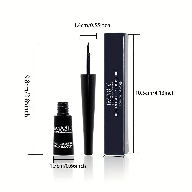 Ultra-Fine Black Liquid Eyeliner Pen - Extra Slim, Smudge-Proof, Long-Lasting & Waterproof - For Bold, Beautiful & Precision All-Day Wear