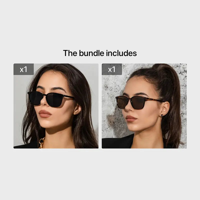 Simple Square Frame Sunglasses Vintage Star Street Glasses Shades For Women