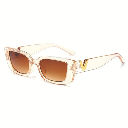 Women's V-Cut Fashion Sunglasses: UV Protection & Style For Your Summer Vacation!