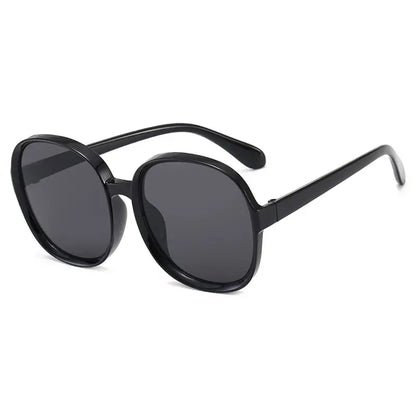 Round Oversized Frame Sunglasses Gradient Lens Women Sunshade Eyewear Outdoor Driving Fishing Eyeglasses