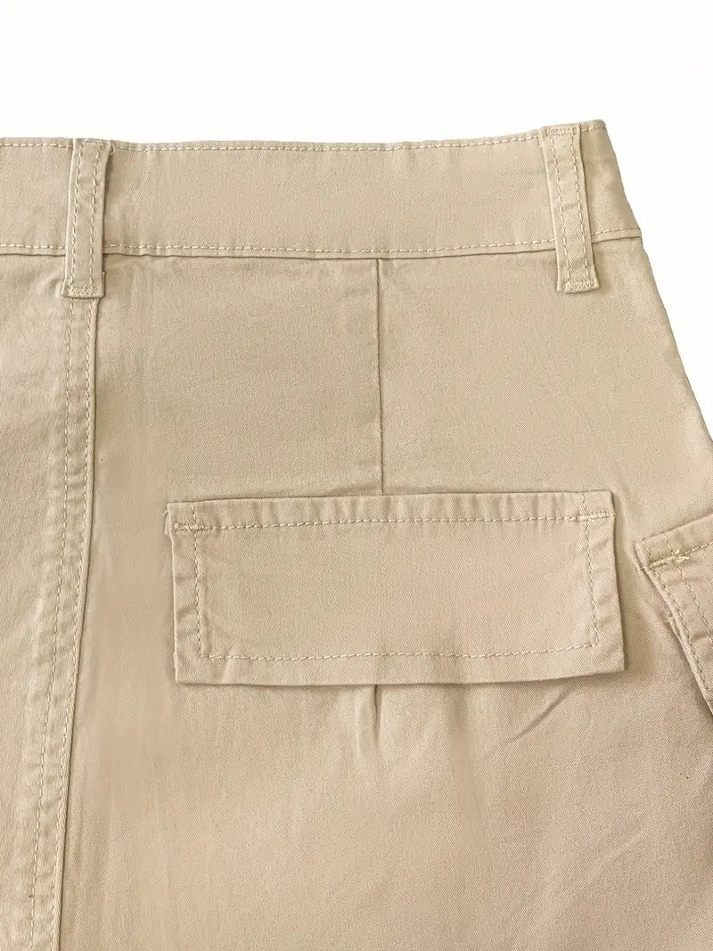 Y2k Cargo Shorts With Pockets Summer Low Waisted Sporty Joggers Retro Fashion Streetwear Harajuku Khaki Basic Shorts