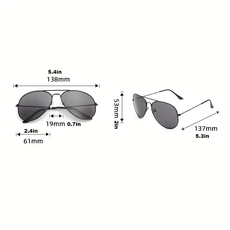 Lunettes de soleil aviateur à la mode pour hommes et femmes, verres miroir rétro, pour l'extérieur, pour la conduite, la plage et les voyages 