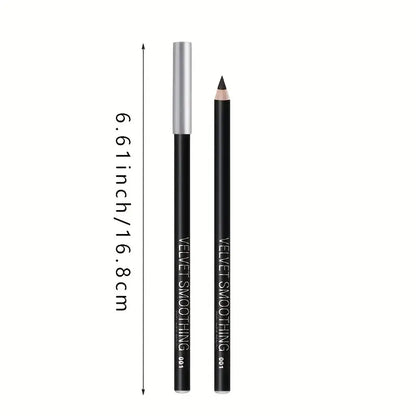 Waterproof Black Eyeliner and Eyebrow Pencil for Beginners - Long-Lasting and Smudge-Proof